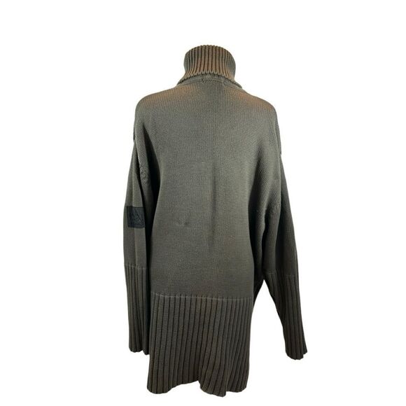 Ladies marithe francois girbaud Green Thick Knit Turtleneck Sweater Dress XXL - Picture 10 of 16